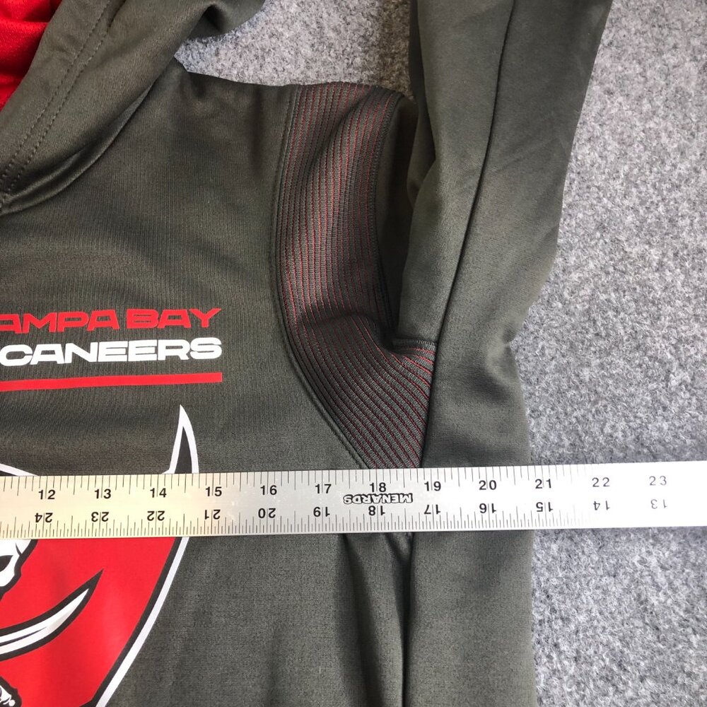Nike Tampa Bay Buccaneers Hoodie Mens Medium Gray On Field NFL DriFit - Picture 8 of 12